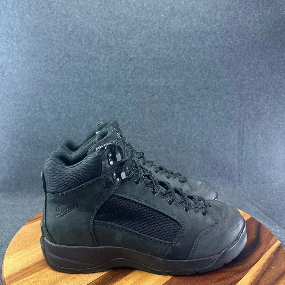 Danner Descender 4.5 Black Leather Tactical Boots Mens 11.5 EE Wide 15406